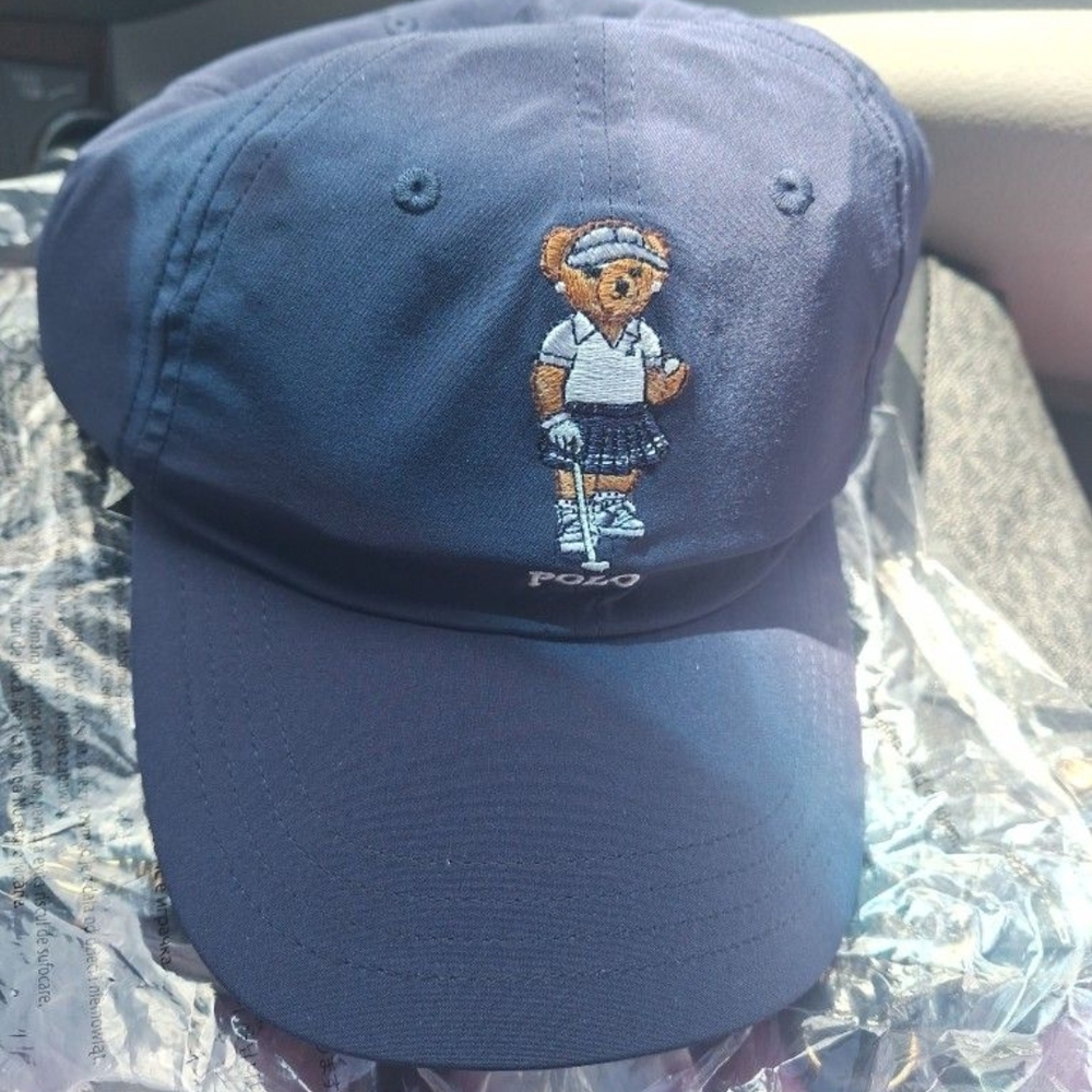 Polo by Ralph Lauren Blue Bear Embroidered Hat
